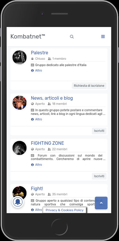 I gruppi di Kombatnet