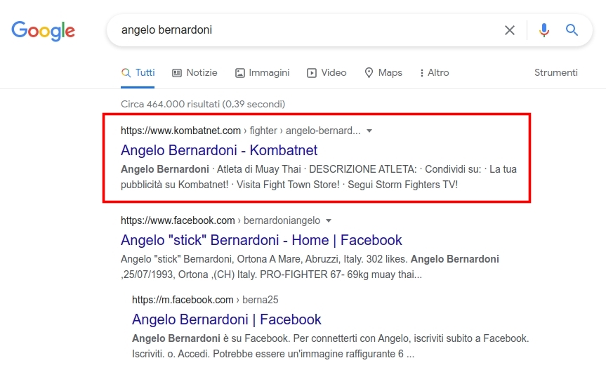Primi su Google grazie a Kombatnet!