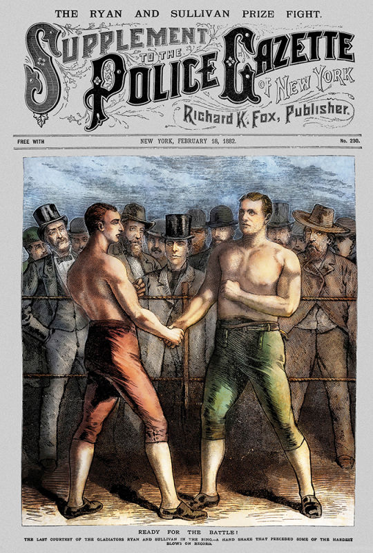 Bare Knuckle boxing - The Police Gazette Richard Fox - Kombatnet Blog