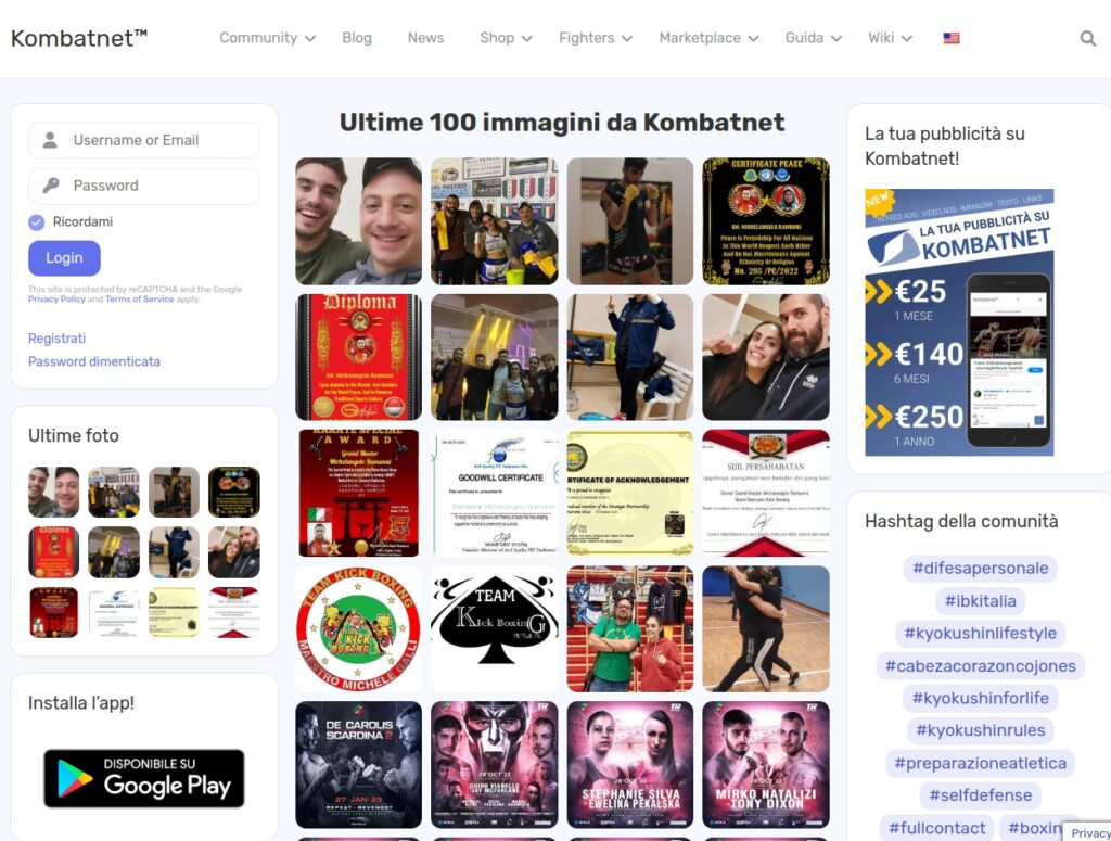Kombatnet social network per fighter dedicato alle arti marziali ed agli sport da combattimento
