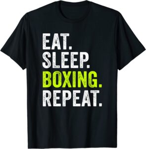 T-shirt Eat Sleep Boxing Repeat - Kombatnet