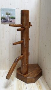 Wooden Dummy Uomo di Legno per Wing Chun Kung Fu Arti Marziali base sagomata lato - Kombatnet