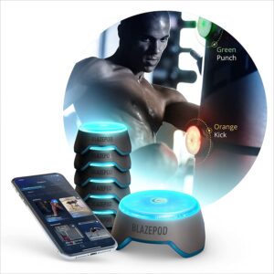 BlazePod LED Flash Reflex Training Pods per boxe ed arti marziali con app - Kombatnet