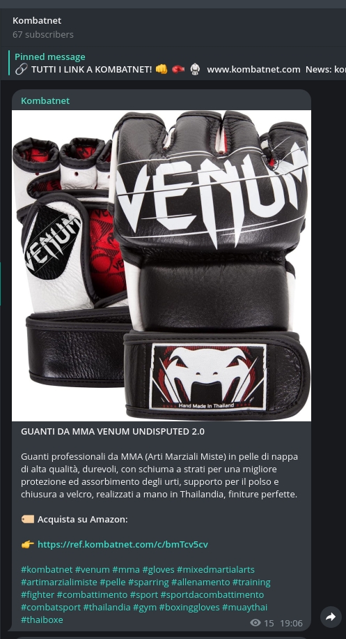 Iscriviti ora al canale Telegram di Kombatnet