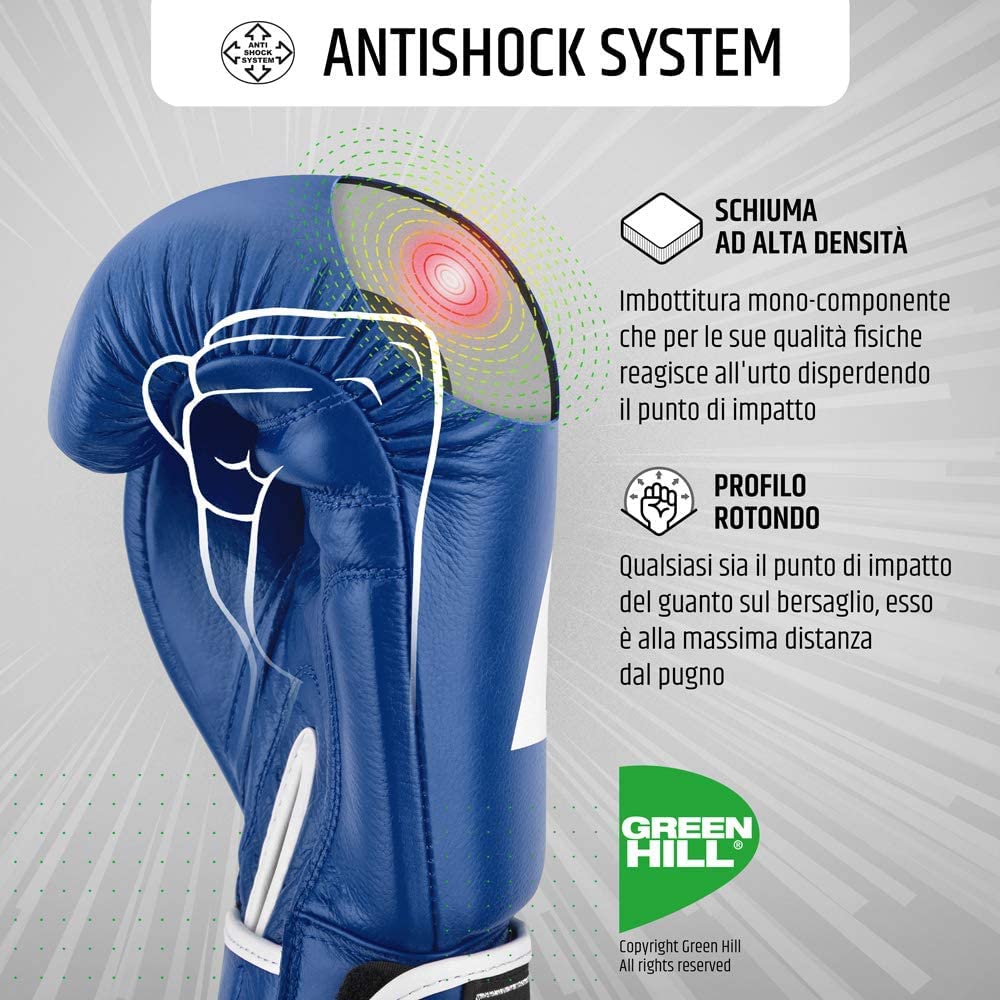 Guantoni Green Hill Tiger Olympic Boxing antishock - Kombatnet