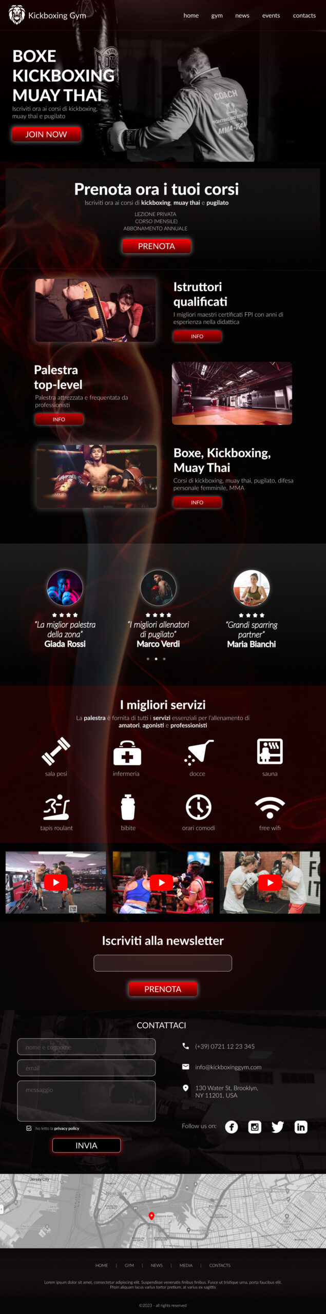 Esempio di Landing Page - Kombatnet
