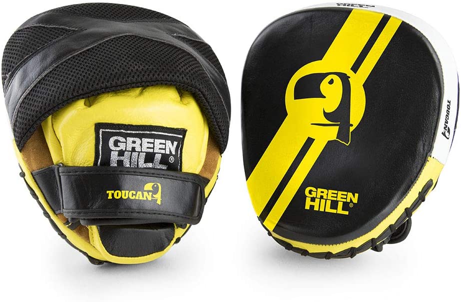 GREEN HILL Colpitori Professionali Focus Mitt Toucan Eagle Condor Guanti da passata Boxe colpitori Maestro Pelle - Kombatnet