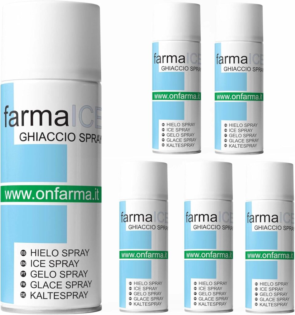 5 Bombolette Ghiaccio Spray Sport 400 ml FARMA ICE ghiaccio sintetico - Kombatnet