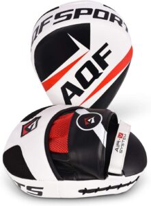AQF Colpitori Boxe Guanti da Passata in Pelle Target Pads Mitts per Boxe, Muay Thai, MMA, Taekwondo, Pao Arti Marziali Allenamento - Kombatnet