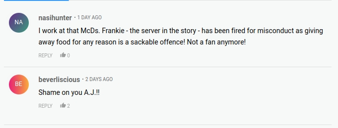 Frankie dipendente McDonalds licenziato panino gratis campione pugilato boxe pesi massimi Anthony Joshua milionario - Kombatnet News