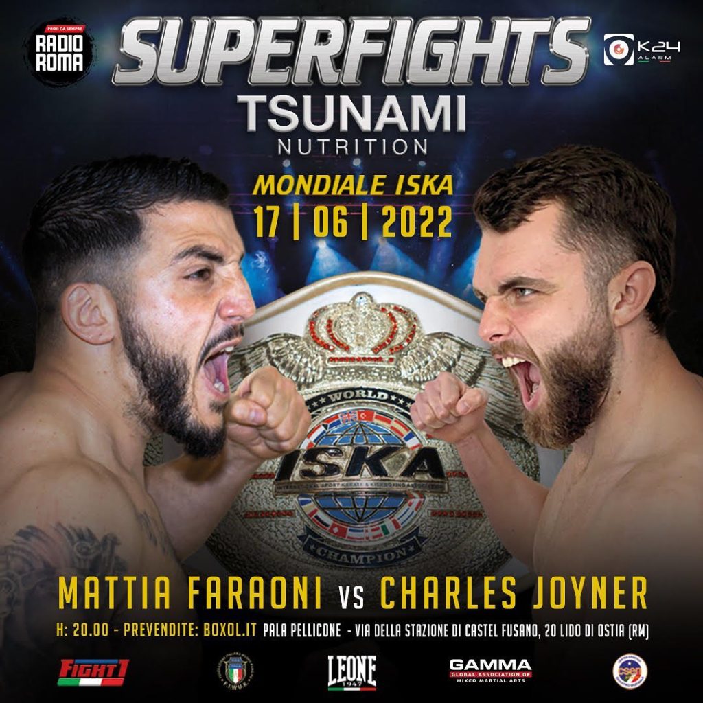 Mondiale ISKA Mattia Faraoni vs Charles Joyner Colosseo Ostia - Kombatnet News