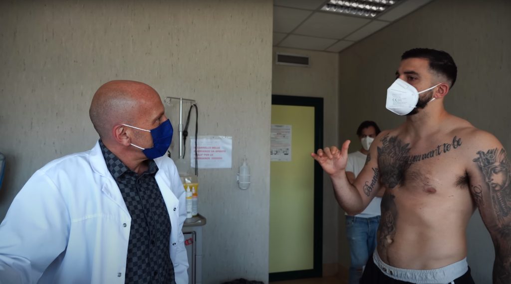 Visita cardiologica di Mattia Faraoni all'Ospedale di Tor Vergata con il dottor Marco Di Buozzo - Kombatnet News