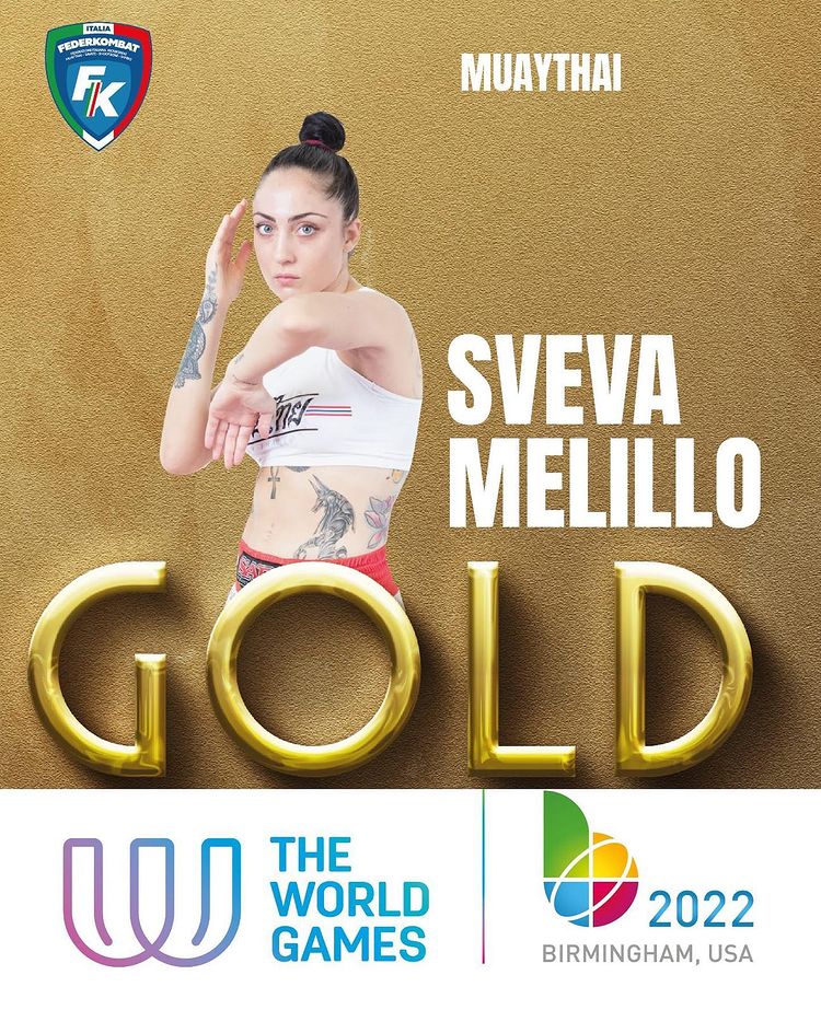 Sveva Melillo vince l'oro ai World Games 2022 nella Muay Thai