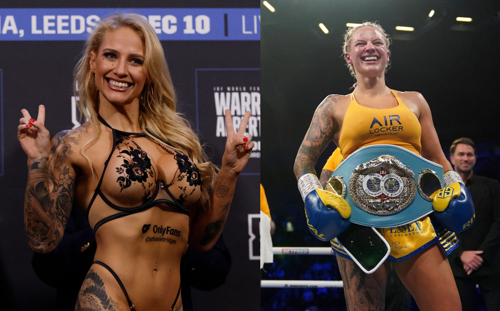 Ebanie Bridges difende la cintura IBF contro Shannon O'Connell, dopo un weigh-in hot e tanto trash talking