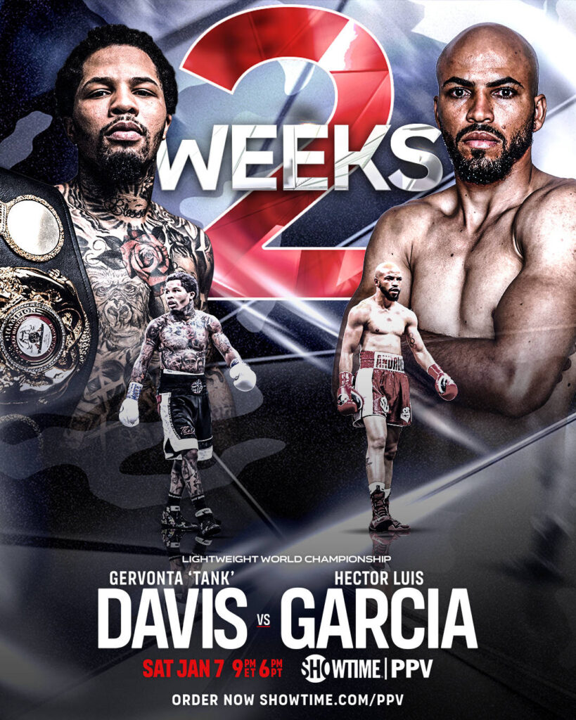Locandina dell'evento Gervonta Tank Davis vs Hector Luis Garcia - Kombatnet News