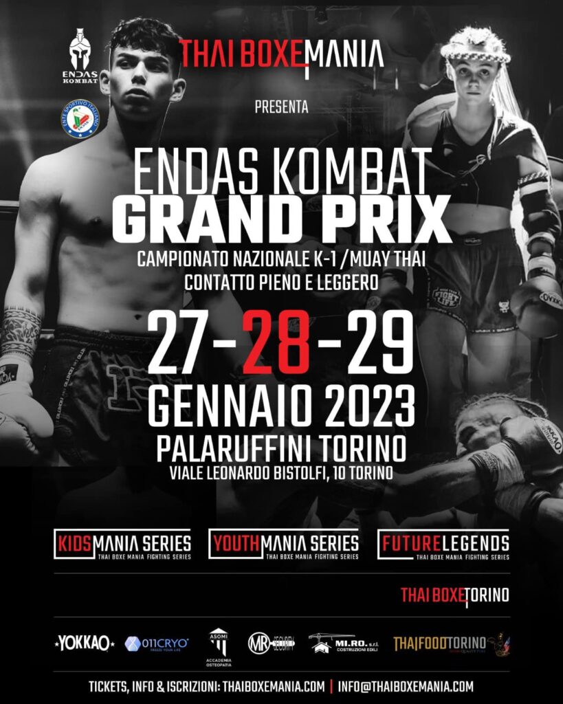 Locandina evento Thai Boxe Mania 2023 - Kombatnet