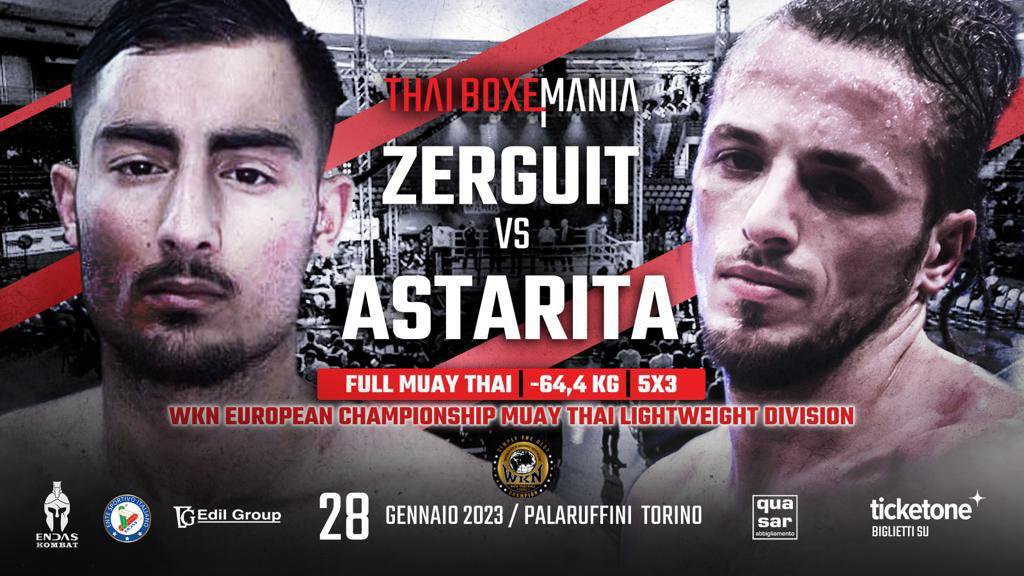 Zerguit vs Astarita Full Muay Thai WKN European Championship - Kombatnet
