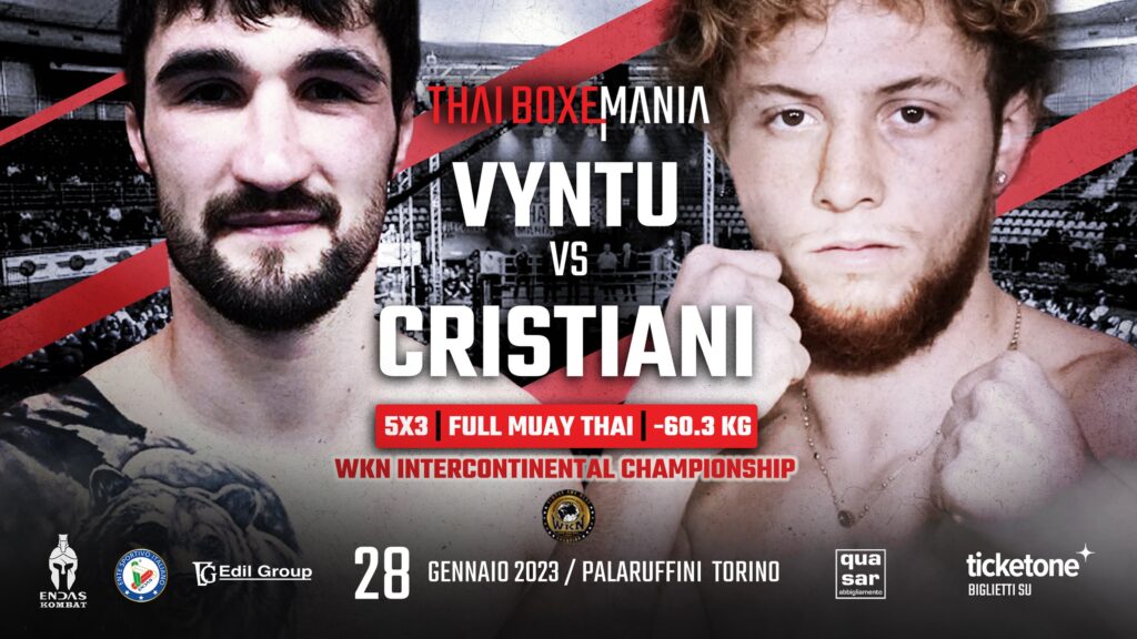 Vyntu vs Cristiani Full Muay Thai WKN Intercontinental Championship - Kombatnet