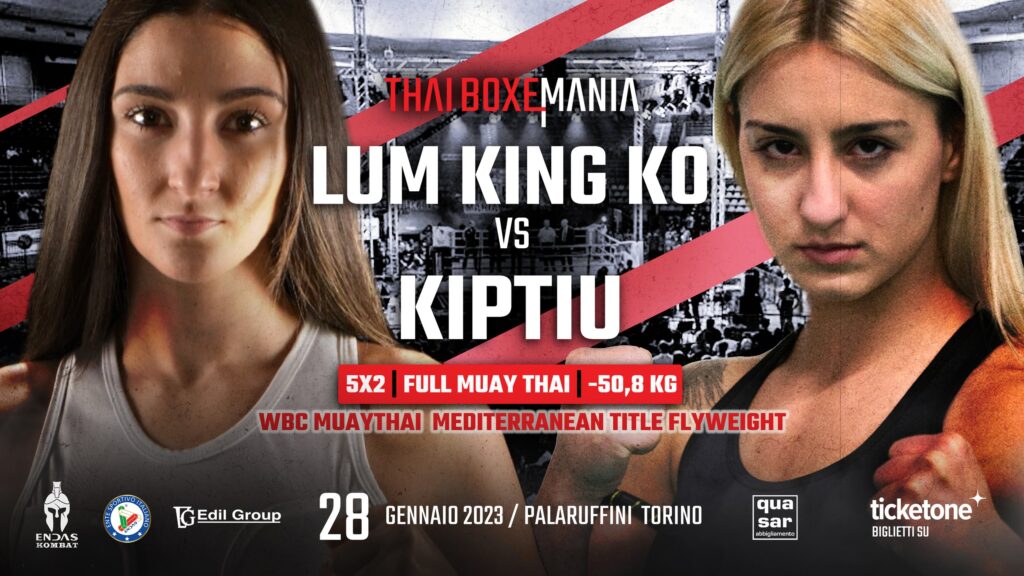 Lum King KO vs Kiptiu Full Muay Thai WBC Mediterranean Title - Kombatnet