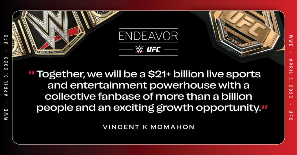 Endeavor annuncia TKO - Nasce il colosso mediatico quotato in borsa che unirà WWE e UFC - Kombatnet