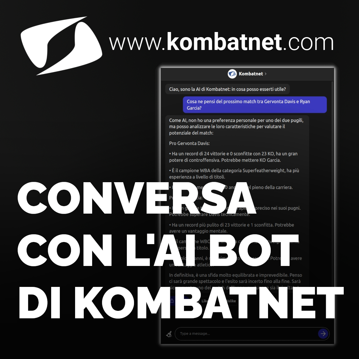 È ARRIVATO L'AI BOT DI KOMBATNET!