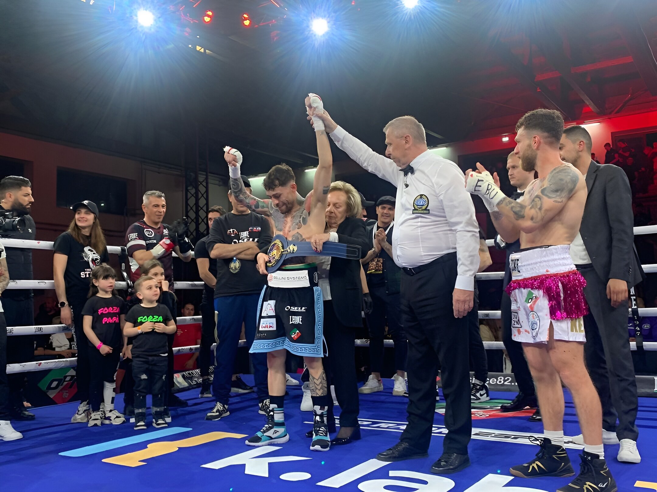 Mauro Forte abbatte Francesco Grandelli e diventa Campione Europeo di pugilato mentre Stephanie Silva difende la cintura