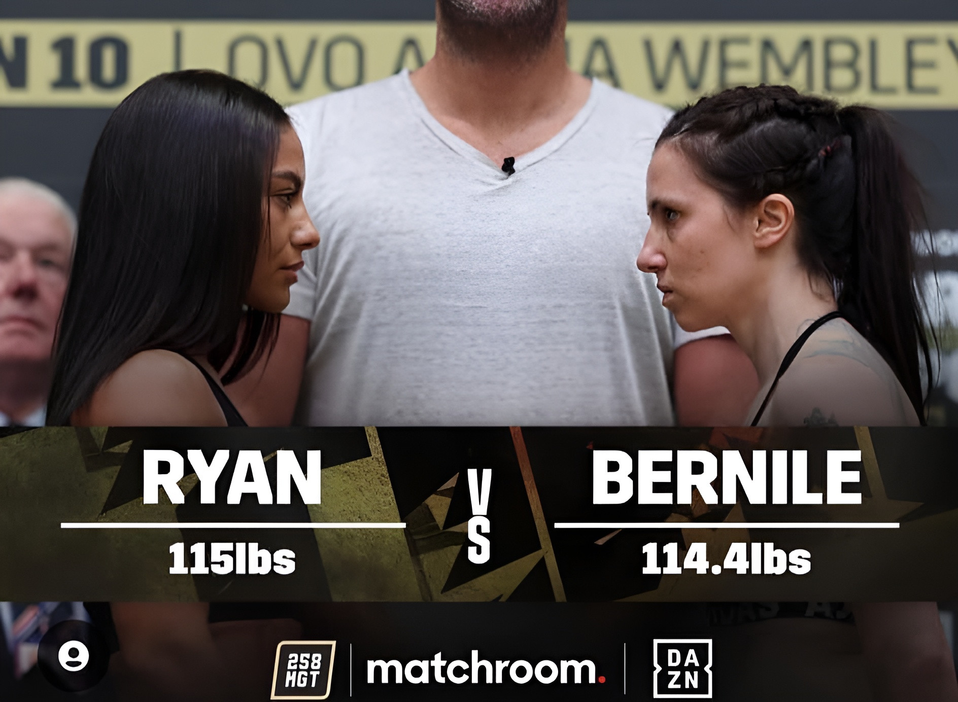 Martina Bernile e Shannon Ryan salgono sul ring a Wembley