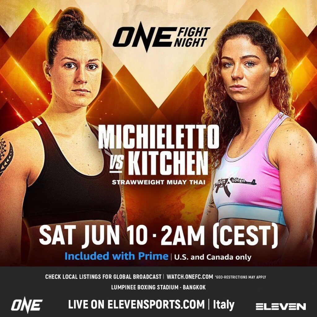 One Championship 11 - Martine Michieletto sconfigge Amber Kitchen nella Muay Thai - Kombatnet