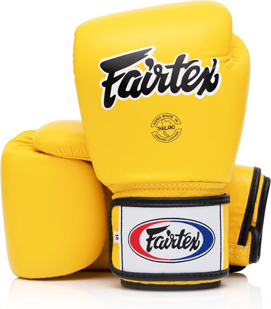 Guantoni professionali da boxe thai boxe kickboxing Fairtex in vera pelle - Kombatnet