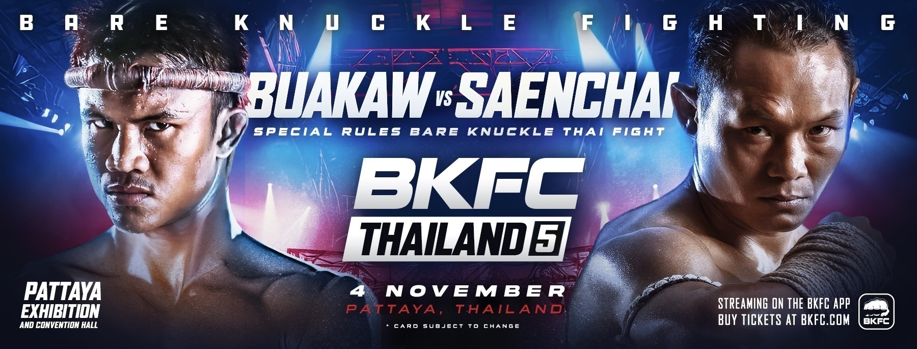 BKFC Thailand 5, Saenchai VS Buakaw: dove e quando vedere il match di Bare Knuckle