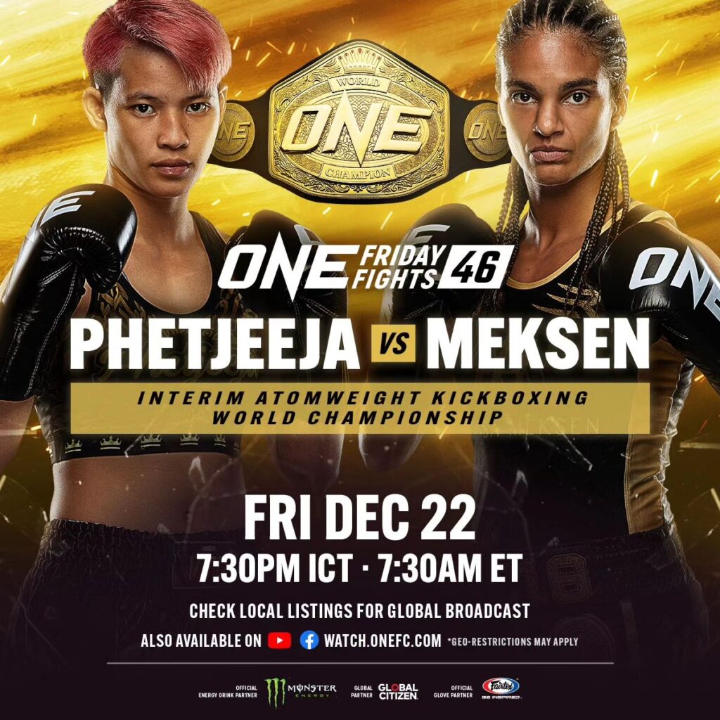 Anissa Meksen vs Phetjeeja Lukjaoporongtom - The Queen - One Friday Fights 46 - Kombatnet