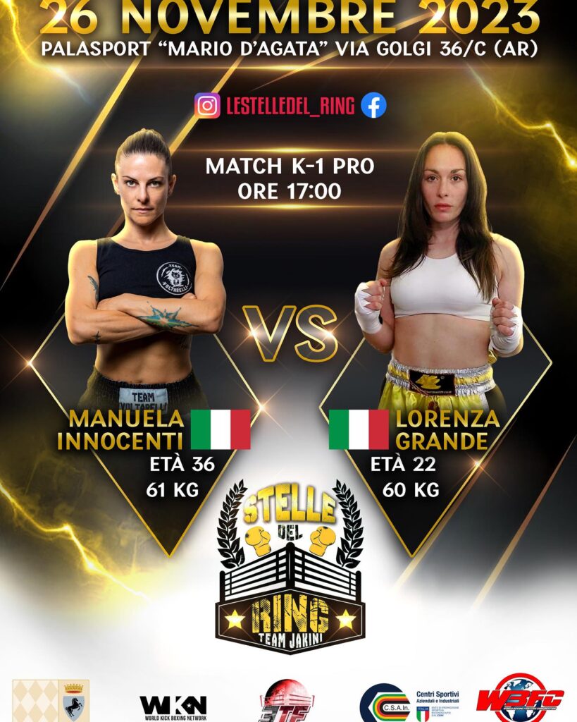 Lorenza Grande vs Manuela Innocenti - Le Stelle del Ring - Kombatnet