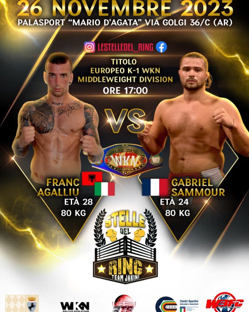 Franc Agalliu vs Gabriel Sammour - Le Stelle del Ring - Kombatnet