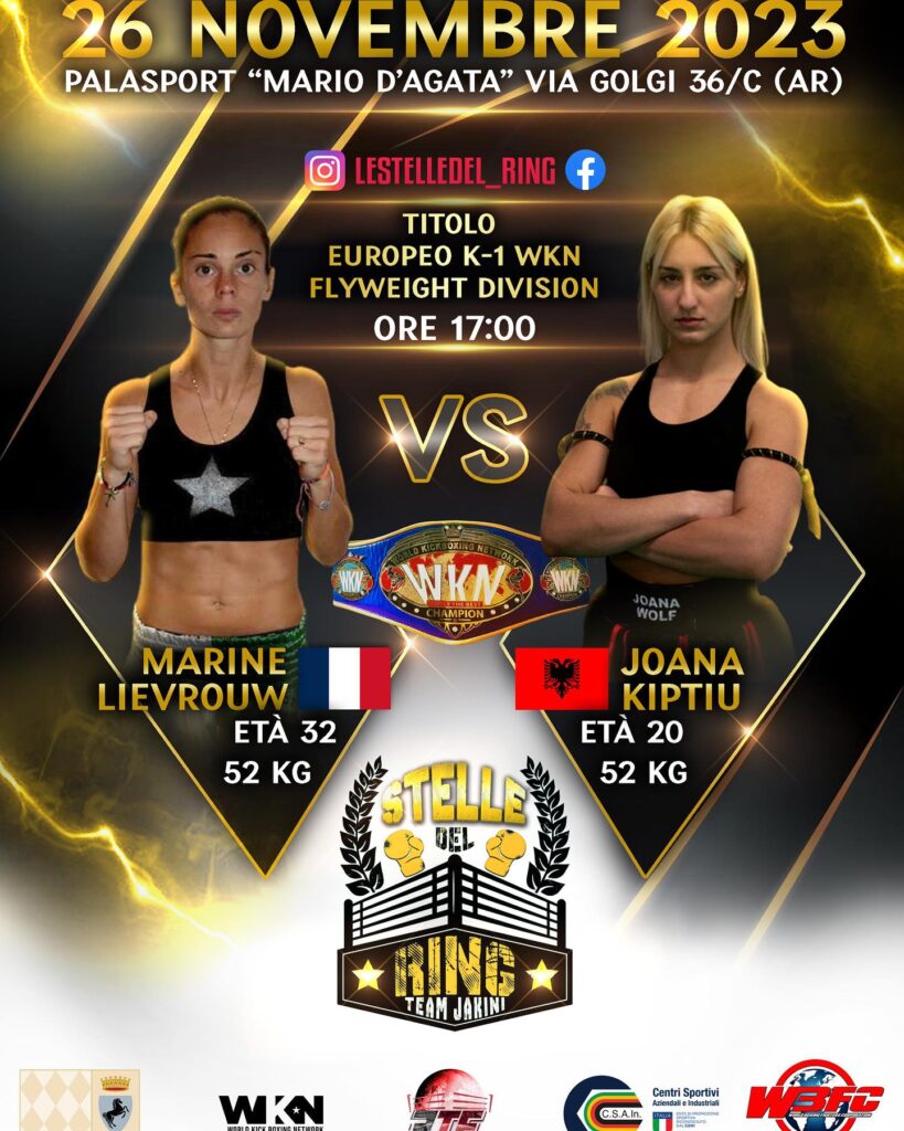 Marine Lievrouw vs Joana Kiptiu - Le stelle del ring - Kombatnet