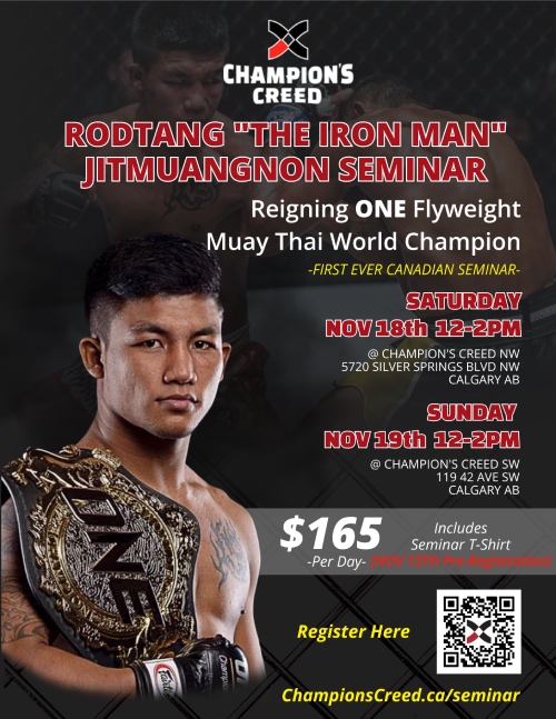 Seminario Rodtang Campions Creed MMA Calgary Canada - Kombatnet