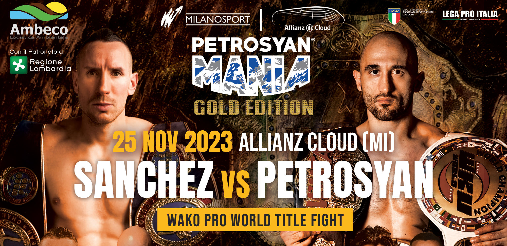 Petrosyanmania Gold Edition: live streaming e orari del grande evento di kickboxing