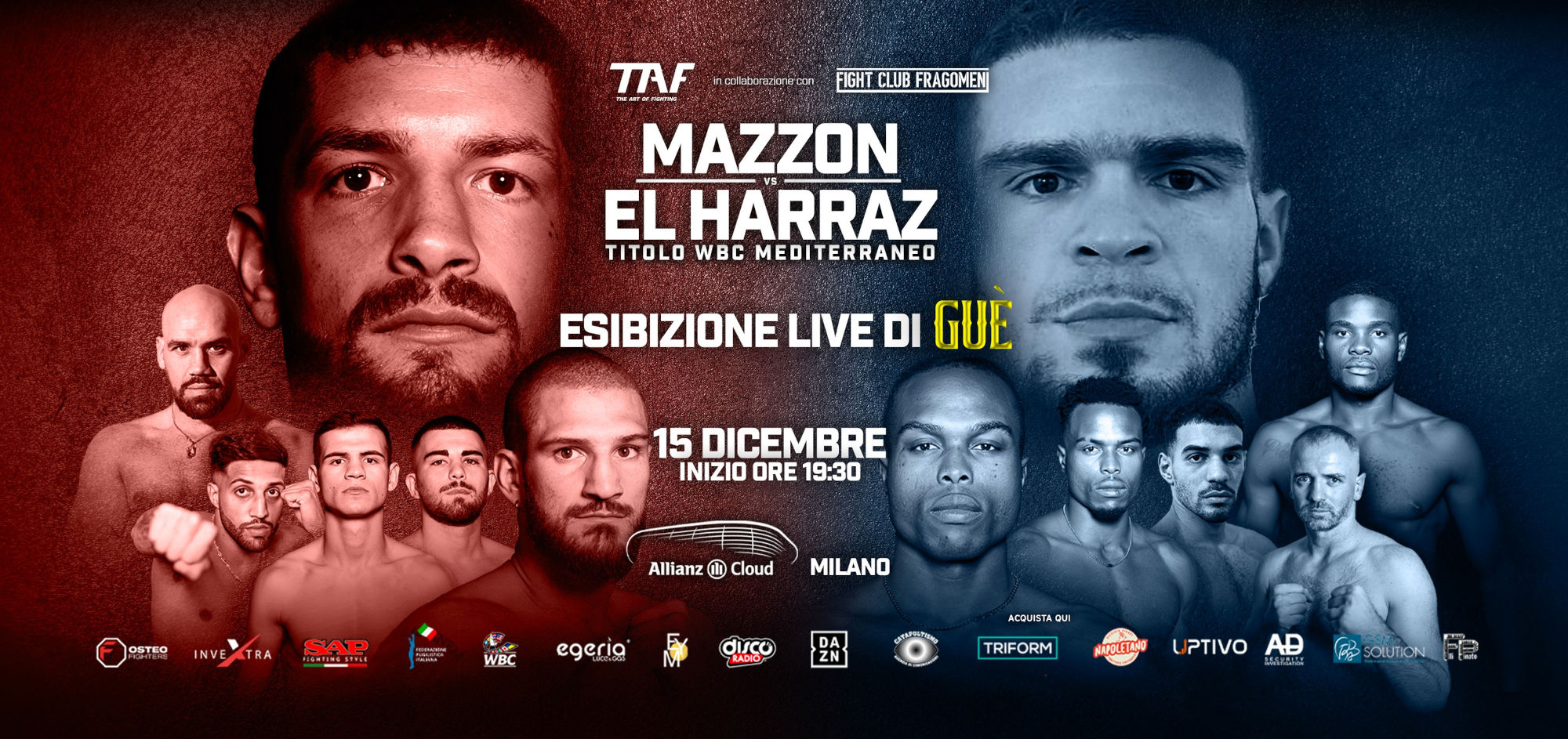 The Art of Fighting 4: grande serata di pugilato all'Allianz Cloud di Milano