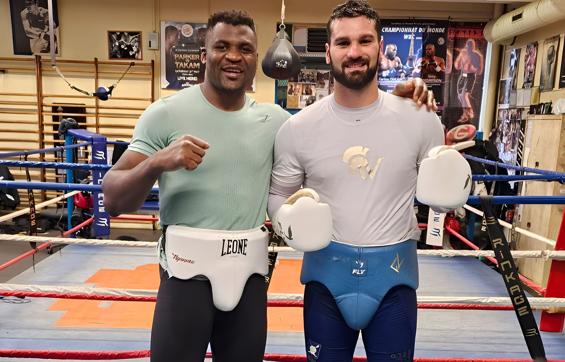 Francis Ngannou fa sparring con Guido Vianello e Vincenzo Fiaschetti a Parigi