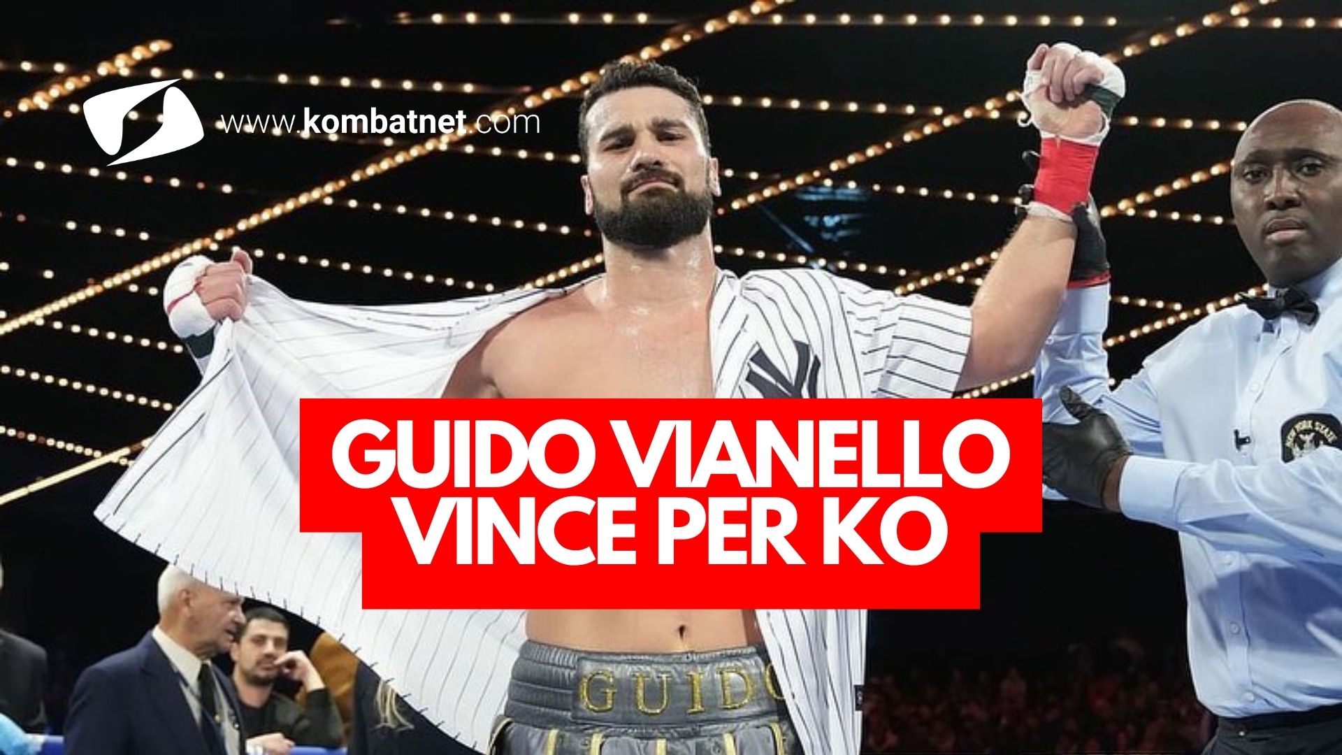 Guido Vianello batte per KO Moses Johnson al primo round in un match a senso unico