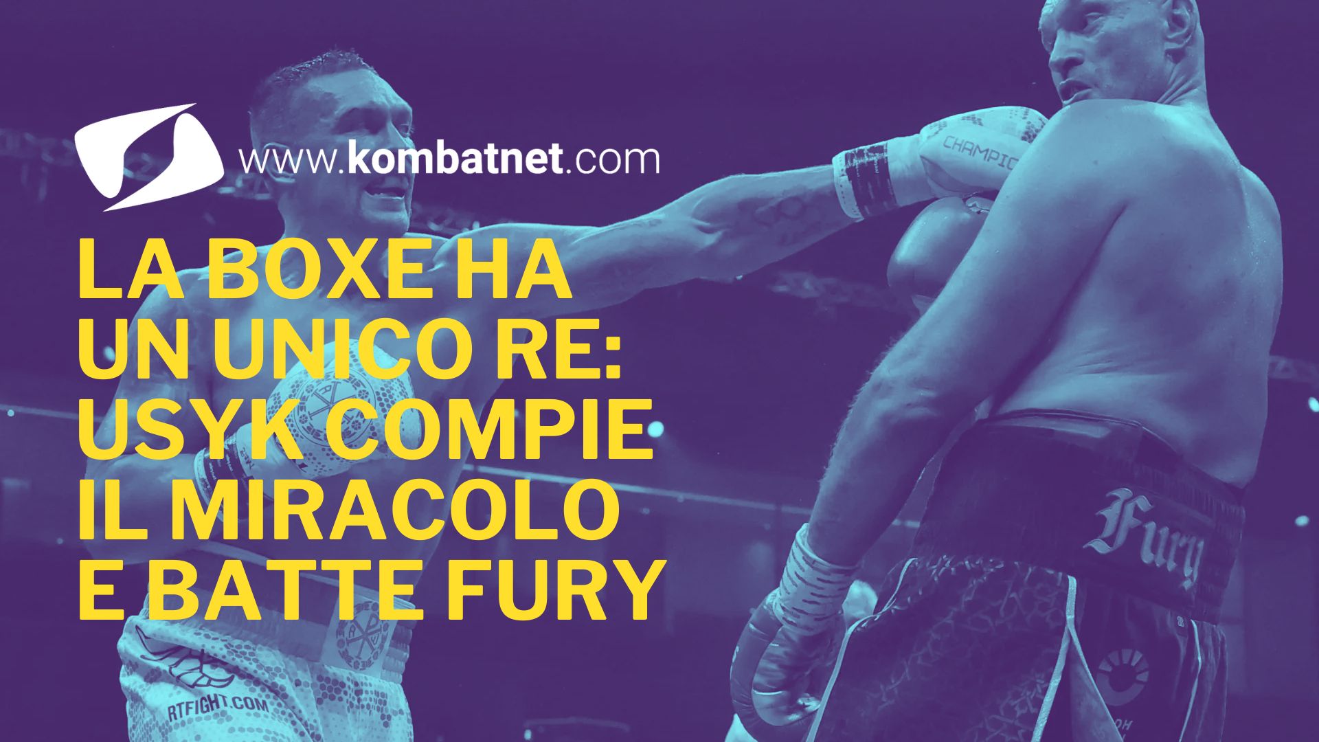 La boxe ha un unico re: Usyk compie il miracolo, batte Fury ed unifica le cinture