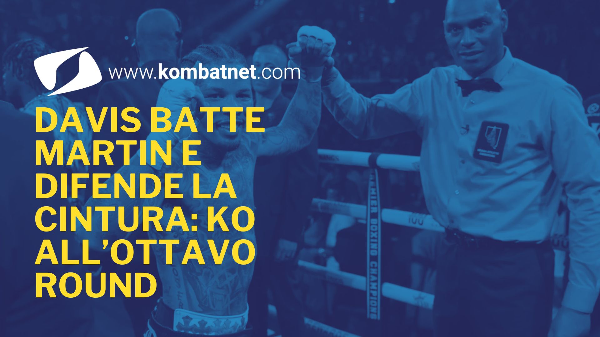 Gervonta Davis difende la cintura WBA: KO su Frank Martin all'ottavo round