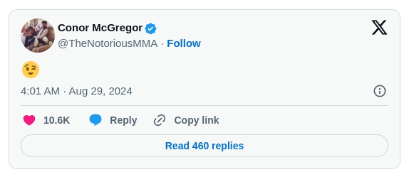 La risposta di McGregor alle allusioni di Dana White - Kombatnet