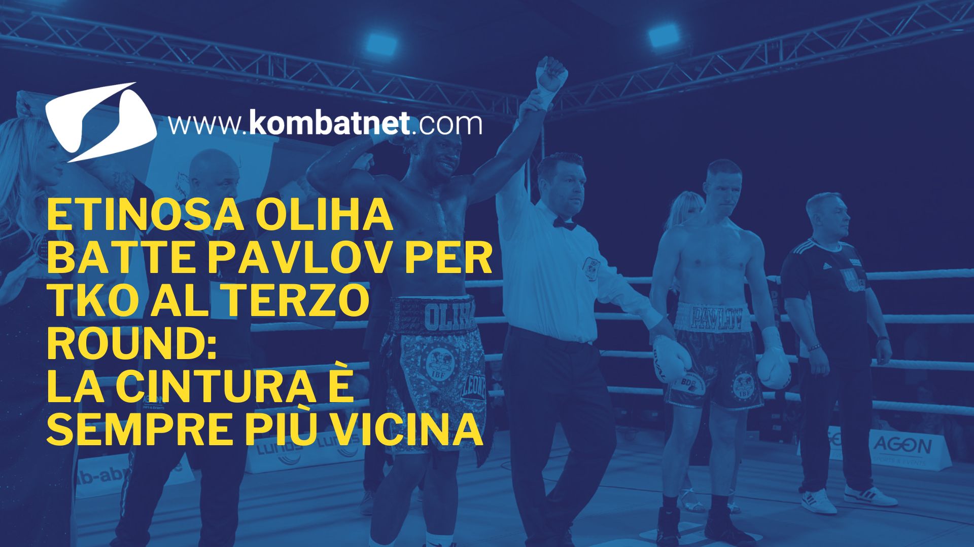 Etinosa Oliha batte Pavlov per TKO e vola verso il Mondiale IBF dei Medi