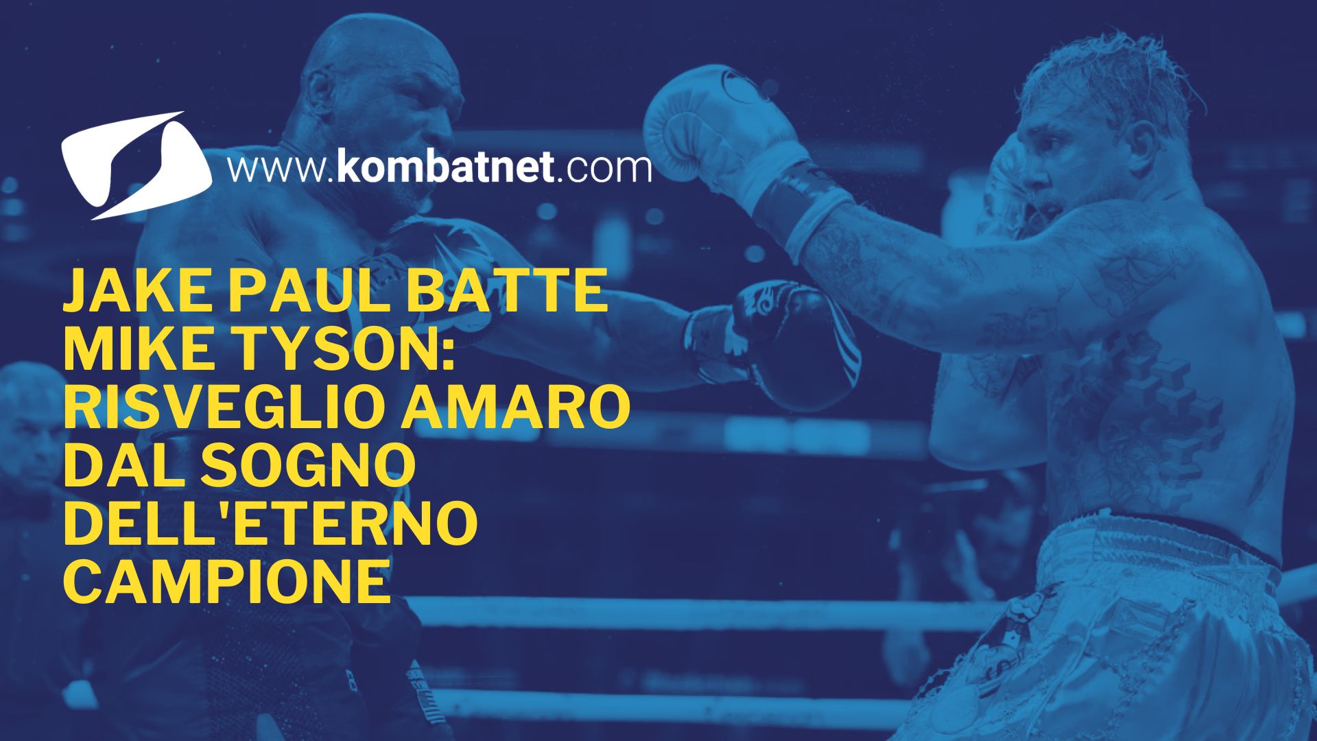 Jake Paul batte Mike Tyson ai punti: risveglio amaro dal sogno dell'eterno campione