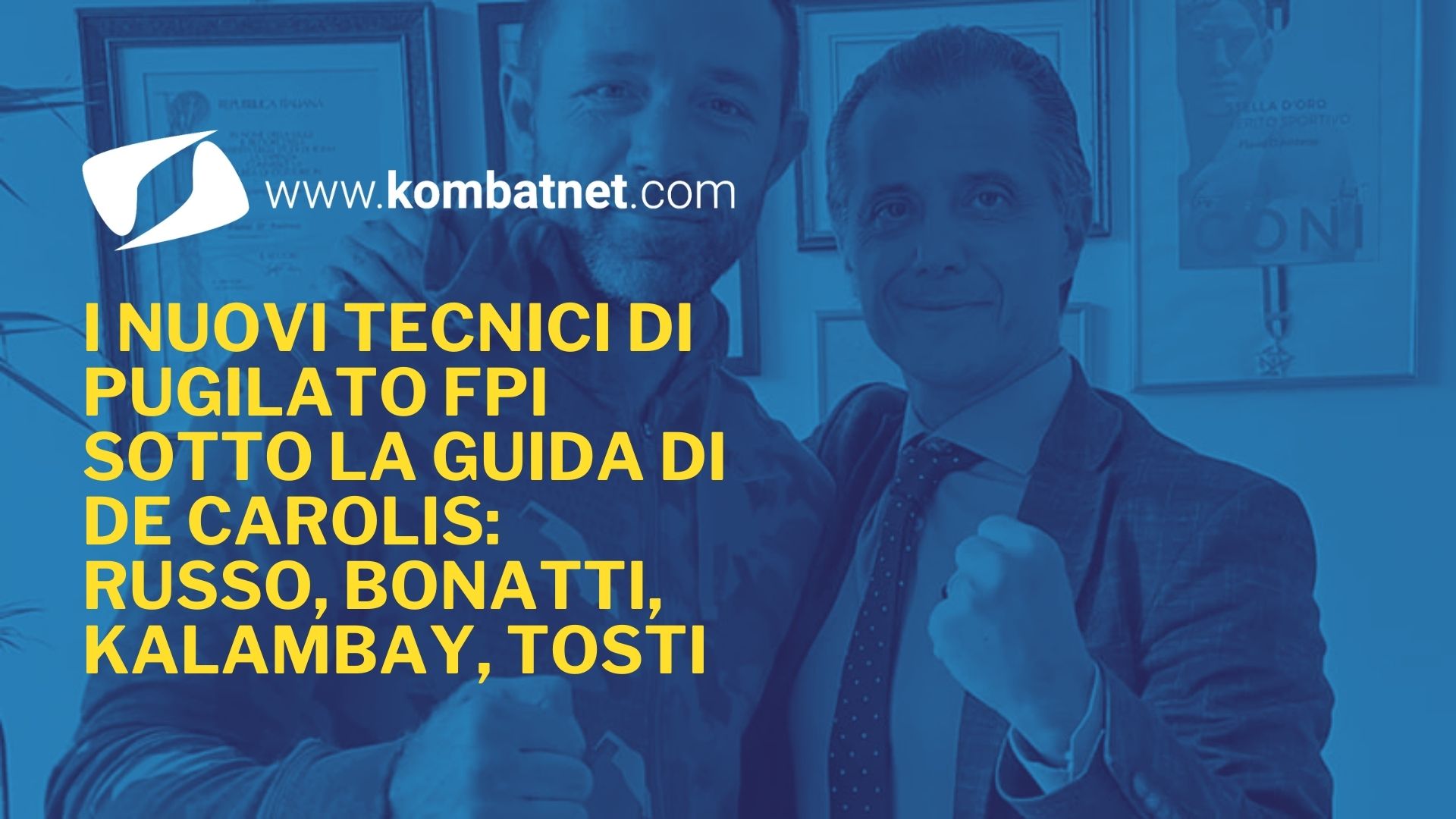 I nuovi tecnici di pugilato FPI sotto la guida di De Carolis: Clemente Russo, Roberta Bonatti, Sumbu Kalambay, Laura Tosti