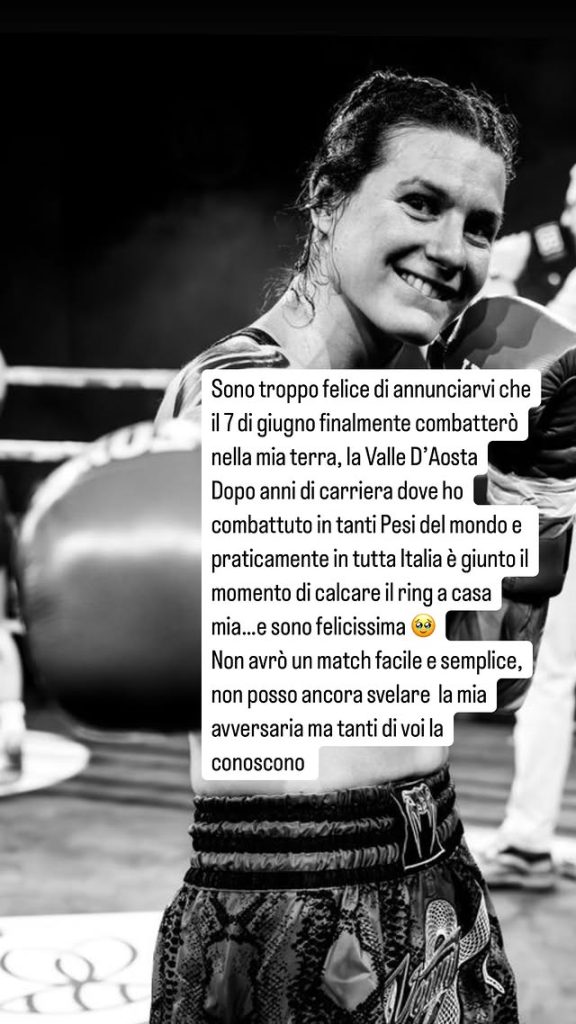 La storia di Martine Michieletto sul suo prossomo match a Oktagon Val D'Aosta - Kombatnet