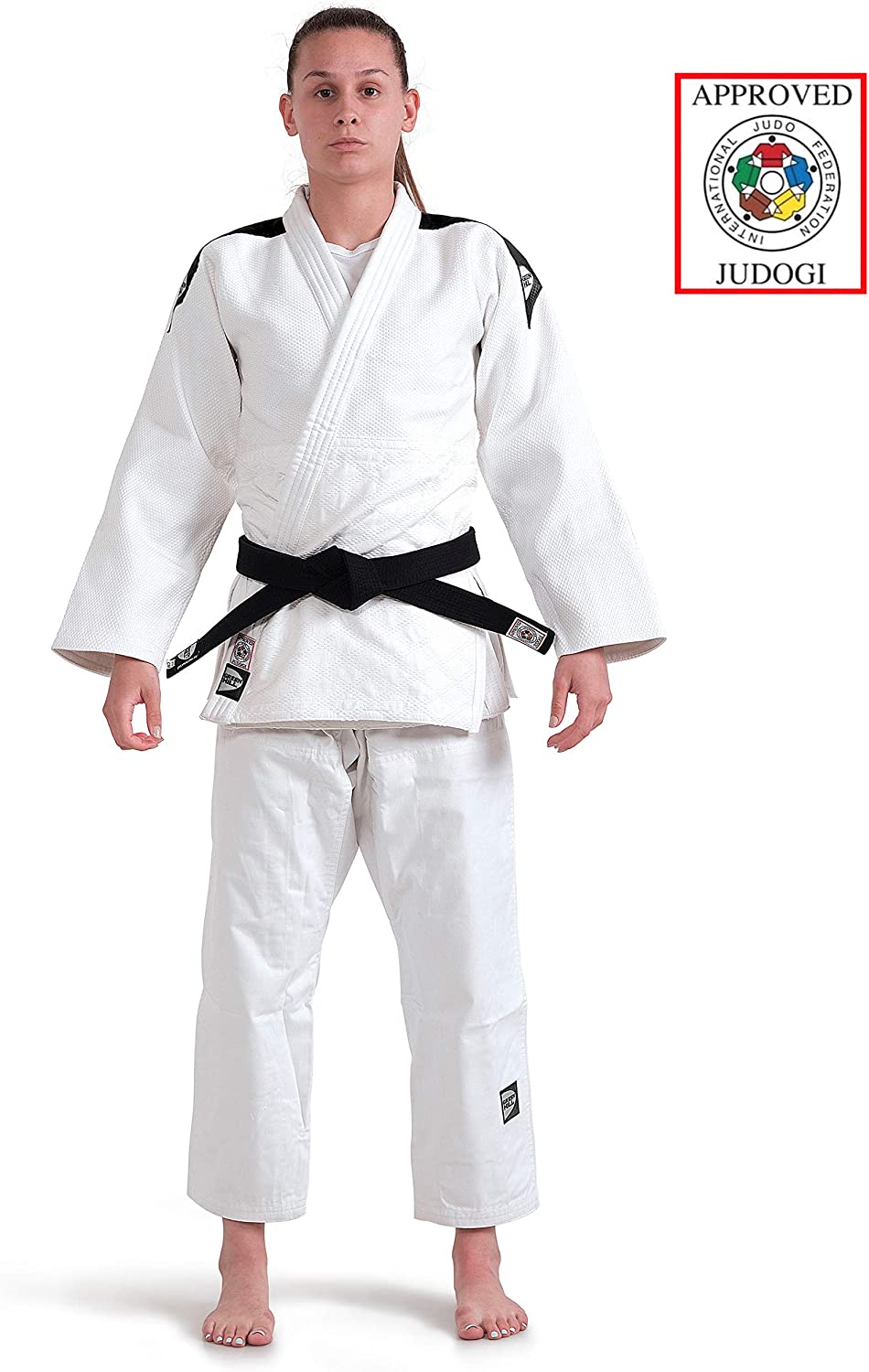 Acquista ora il GREEN HILL JUDOGI Blu Professional IJF Approved Judo GI Kimono Unisex Blue Bianco - Kombatnet